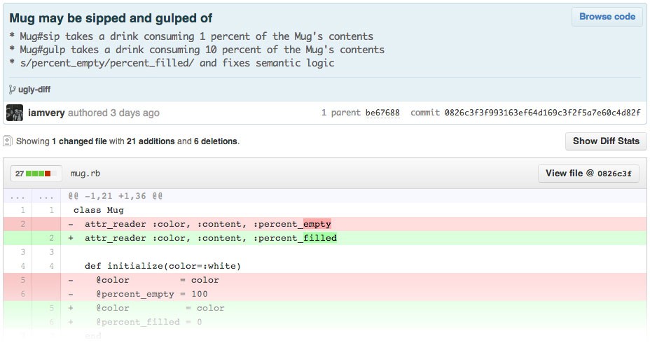 An example, overloaded commit