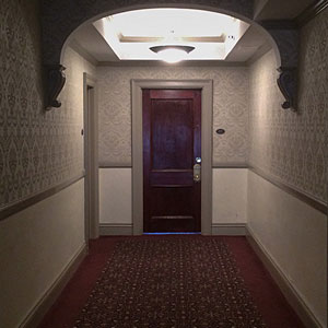 I stood outside the infamous Room 217