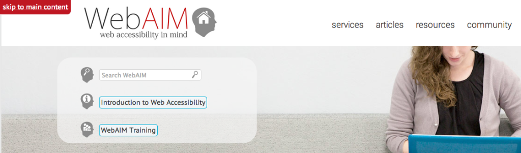 The Skip Navigation link
