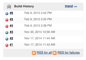 Build History