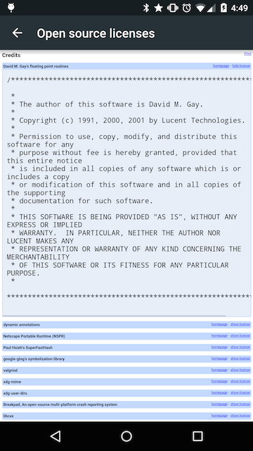 Google Chrome license
