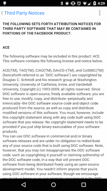 Facebook Messenger license