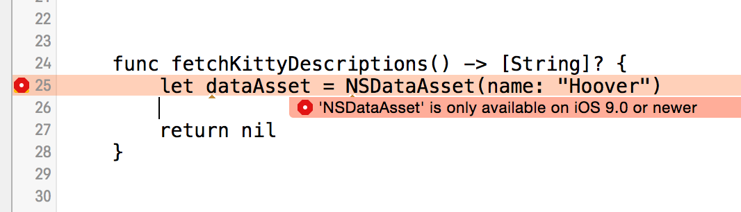 SDK level error