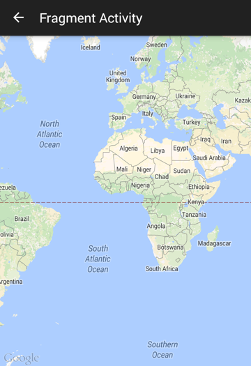 MapFragment added to Activity