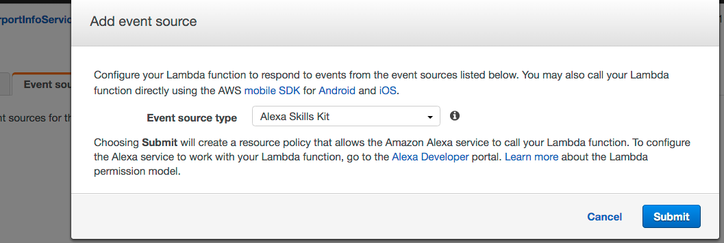 Add event source