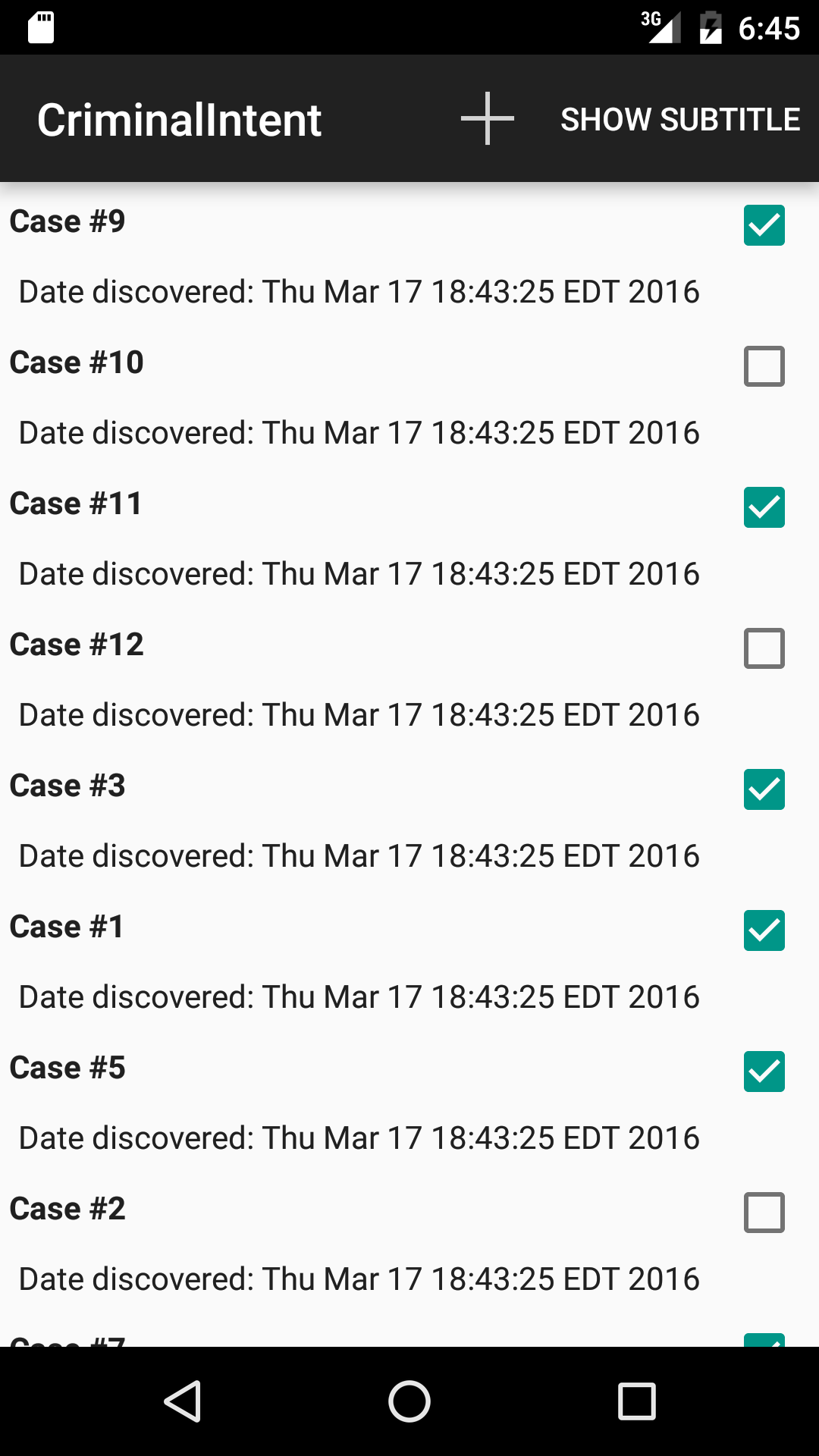 borked list of crimes