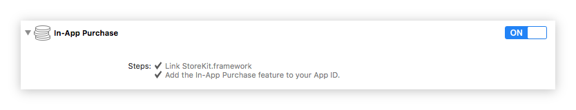 Xcode capabilities