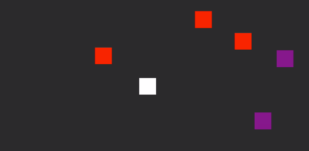 Boxes Running Across Screen