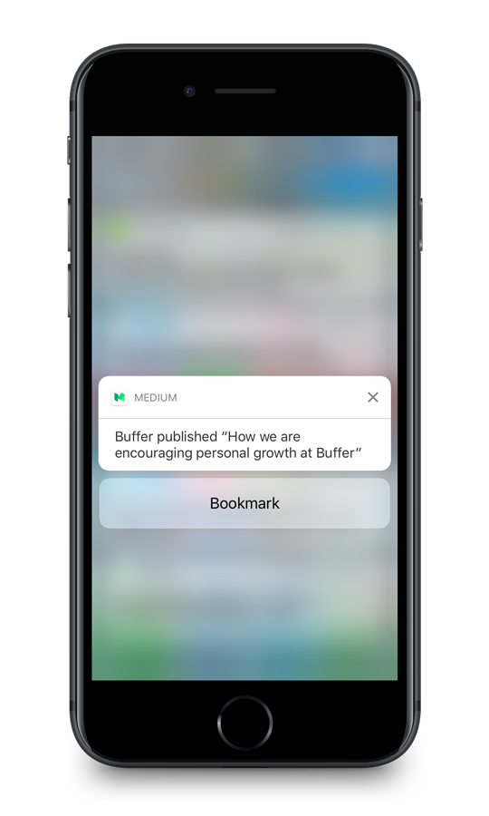 Interactive Notifications in the Notification View