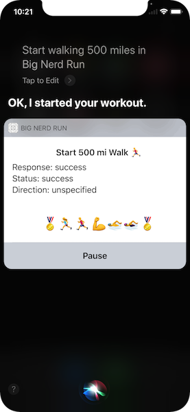 Custom Siri UI, using configureView() to augment the default Siri UI.