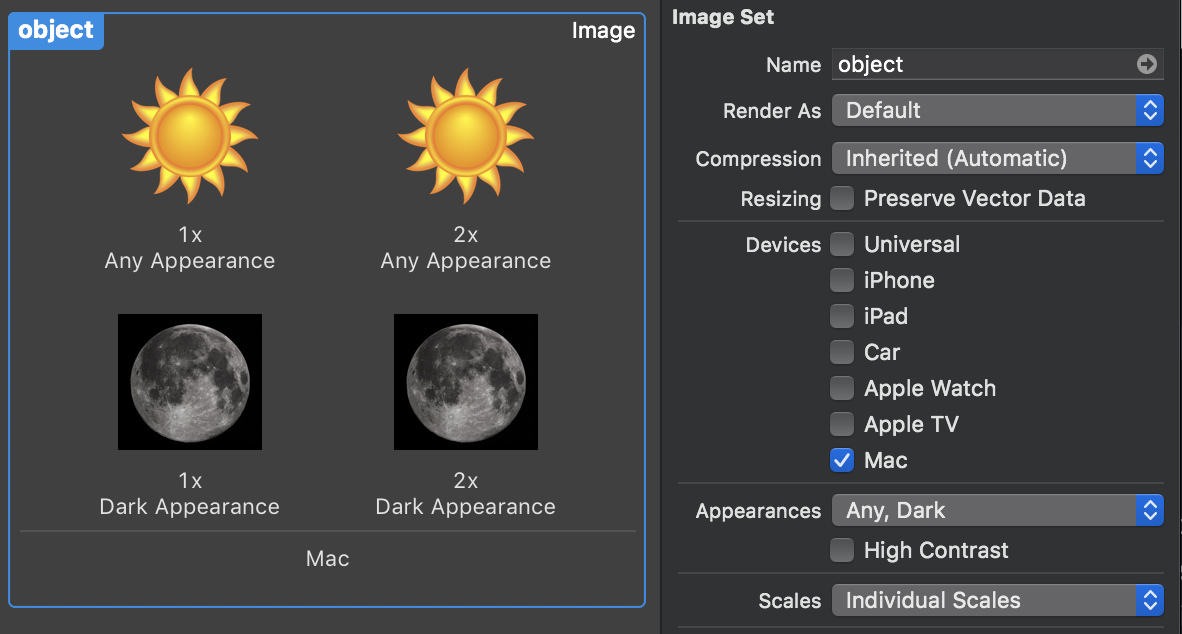 asset catalog screenshot
