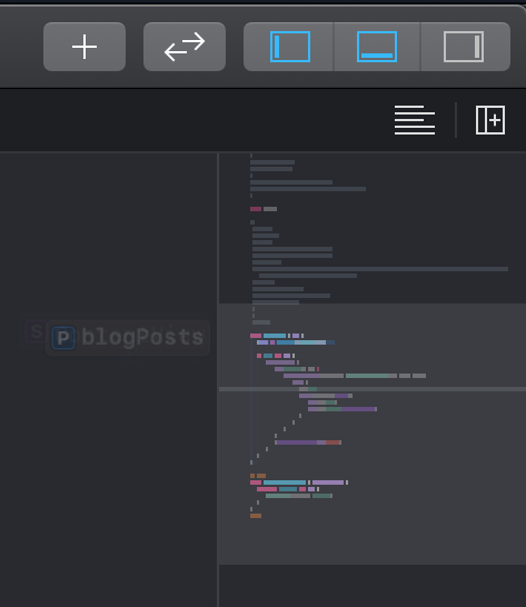 An Editor view showing the new mini map