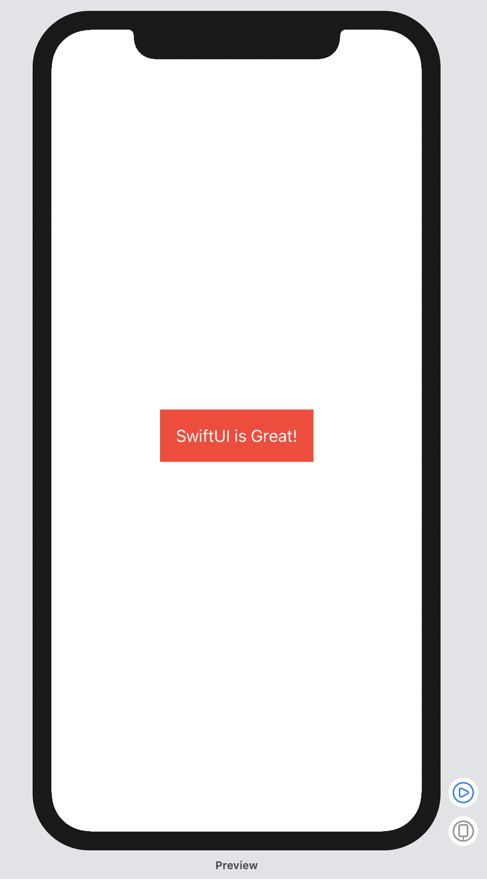 Preview of `SimpleView` with view modifiers (alt text)