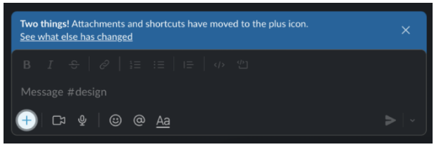 Screenshot of Slack UI.